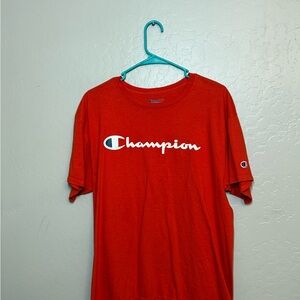 Champion Men's Bold Red Tee